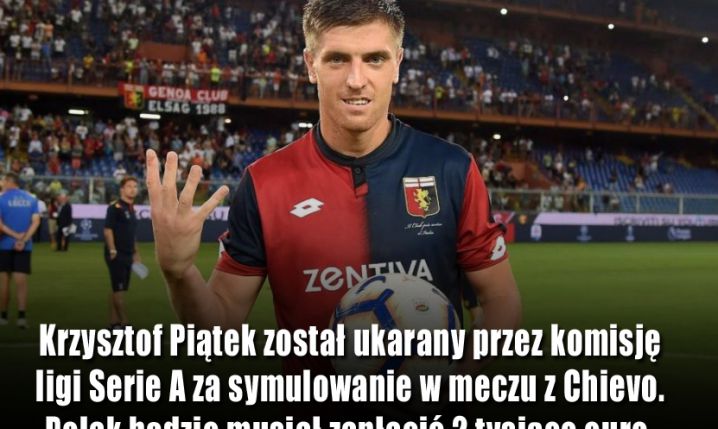 Krzysztof Piątek UKARANY przez komisję ligi Serie A!